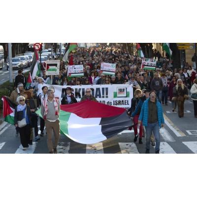 Yala Nafarroa sale a la calle en Pamplona para no olvidar a Palestina