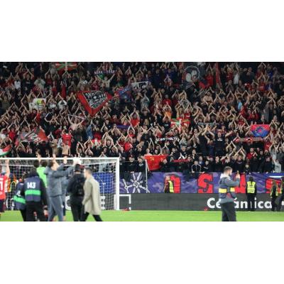 Indignación en la afición de Osasuna por las cargas