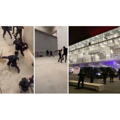 Cargas policiales en El Sadar