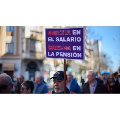 Los pensionistas se movilizan en Pamplona y exigen "una pensión mínima igual al salario mínimo"