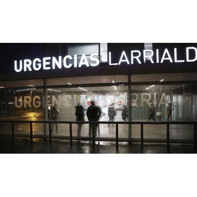 Un motorista herido de pronóstico reservado en una colisión en Baztan