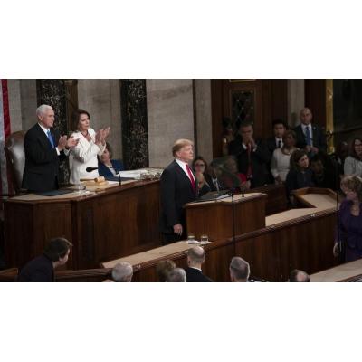 Trump llega a su segundo discurso del estado de la Unión con la popularidad bajo mínimos