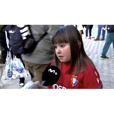 VÍDEO | La niña navarra que analiza el fútbol como nadie: Nagore acertó el marcador exacto del Osasuna - Real Madrid