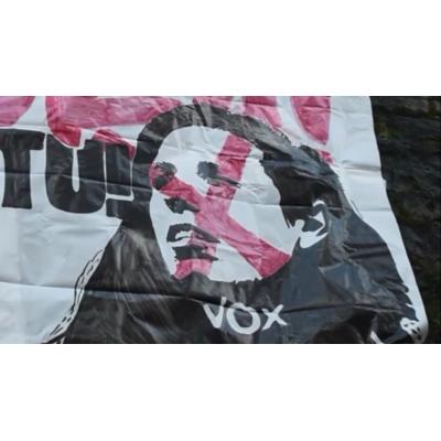 La Justicia investiga por delito de odio una pancarta proetarra contra una diputada de Vox