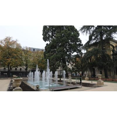 Los sobrecostes se comieron el presupuesto destinado a la fuente ornamental del Palacio de Navarra