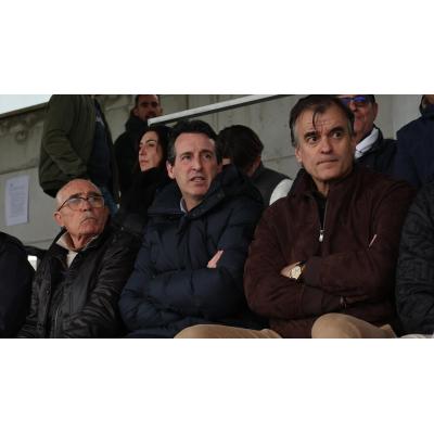 Unai Emery y Merino, espectadores de lujo en Mutilva