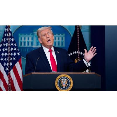 Trump: "Hay una operación a gran escala en marcha" para "aniquilar" al régimen iraní