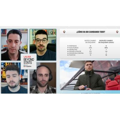 Los miembros de La Pizarra de Quintana analizan la mejoría de Osasuna