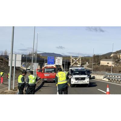 Investigado un pamplonés por el atropello mortal a un operario de una grúa en la A-23 en Jaca