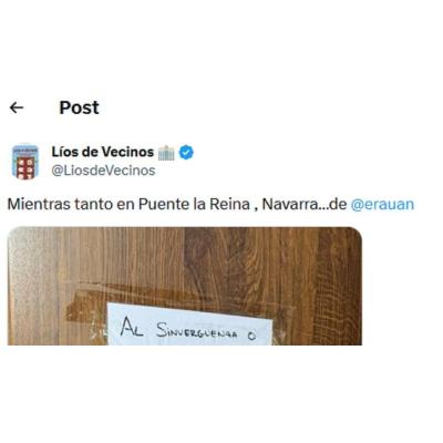 Le rompen dos veces la puerta de casa de una patada y pone este impactante cartel