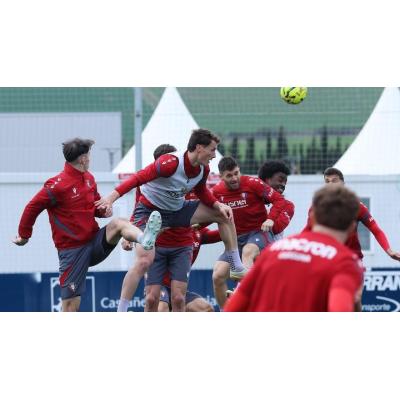 Último entrenamiento de Osasuna antes de recibir al Mallorca