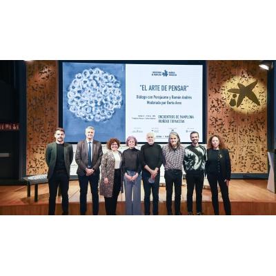 La bienal Encuentros de Pamplona presenta en Madrid el cartel de su tercera edición, obra de Perejaume, y avanza nombres del programa