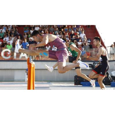 Asier Martínez, cuarto en la final de los 60 metros vallas