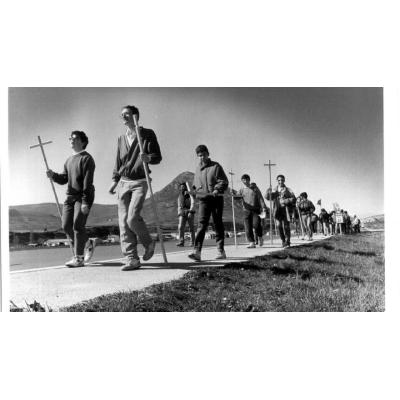 Las Javieradas en Navarra: imágenes históricas en blanco y negro