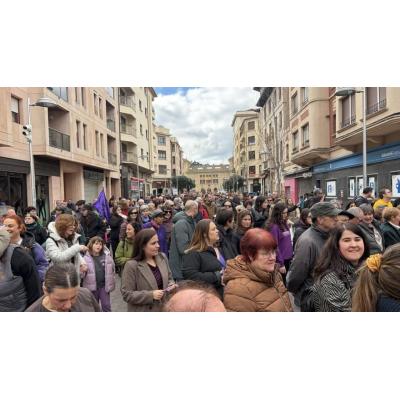 Estella-Lizarra ha vivido una mañana reivindicativa entorno al 8M