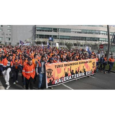 ESK denuncia que el ERE de Tubos Reunidos es un "secuestro de 301 rehenes" para pedir la condonación de la deuda