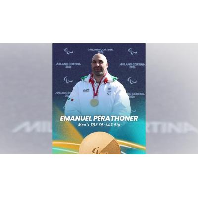 Emanuel Perathoner, afincado en Pamplona, consigue el oro paralímpico en snowboard