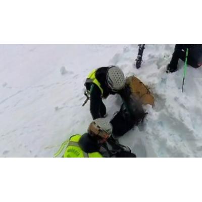 Dos navarros rescatados por la Guardia Civil tras quedar atrapados por la nieve en el Pirineo aragonés