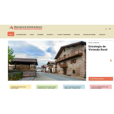 Navarra pone en marcha el Observatorio de la Vivienda para facilitar el seguimiento del mercado residencial con datos "oficiales y fiables"