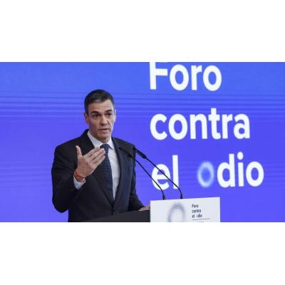Sánchez anuncia el lanzamiento de "Hodio", una herramienta para rastrear el odio en redes