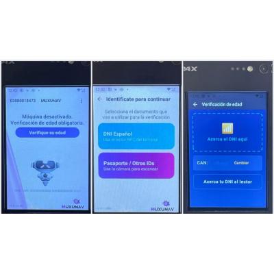 Un lector de DNI electrónico para verificar la edad antes de comprar bebidas energéticas