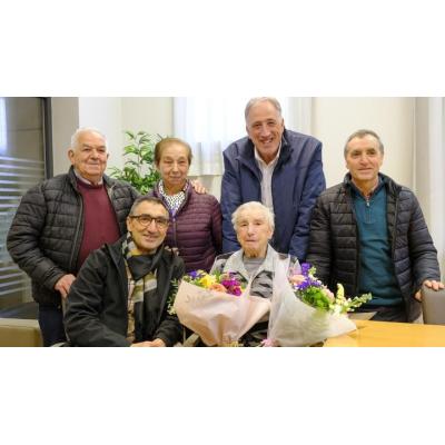 La centenaria Ángela Caño cumple 101 años