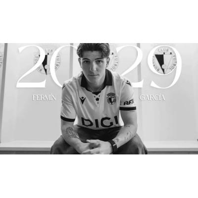 El navarro Fermín García renueva con el Burgos hasta 2029