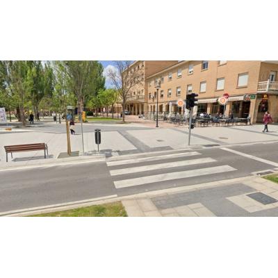 Herido al ser atropellado por un patinete eléctrico en el paso de peatones de una localidad navarra