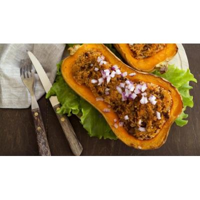 Qué cocinar hoy: Calabaza rellena de arroz y verduras