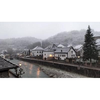 Aviso amarillo por lluvias y nevadas en la zona norte de Navarra con acumulaciones de nieve de 10 centímetros