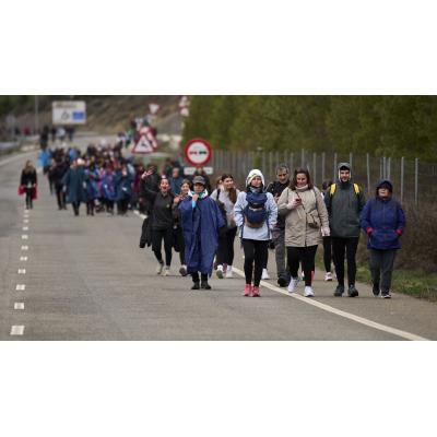 14.800 personas desafiando el frío y la lluvia en Navarra: así se ha cerrado en Javier una jornada clave