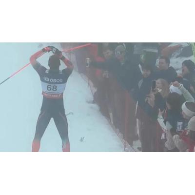 Un esquiador llega a la meta borracho tras beber durante los 50 kilómetros de la Copa del Mundo de Oslo