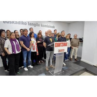 CCOO denuncia ser víctima de un "apartheid social" tras ser excluido de Korrika