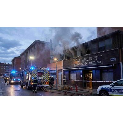 Susto en una localidad de la comarca de Pamplona tras declararse un fuego en la cocina de un local