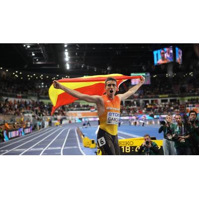 El español Mariano García, campeón del mundo de los 1.500 metros