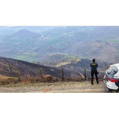 Extinguido un incendio de vegetación en Urrotz de Santesteban
