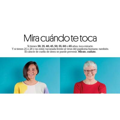 El programa de detección precoz de cáncer de cuello de útero incorpora por primera vez a mujeres de 25 y 28 años