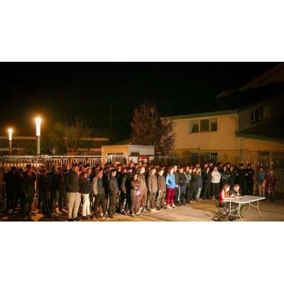 Protesta estudiantil ante el IES de Estella por 21 expulsiones tras incidentes en la huelga