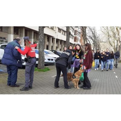 Dispositivo policial conjunto en Pamplona para reforzar la seguridad durante la Carpa Universitaria de primavera