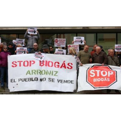 Arróniz eleva el grito al Gobierno de Navarra contra la planta de biogás