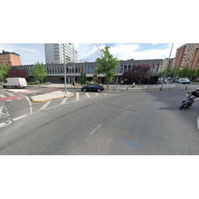 Atropello en Pamplona: un ciclista herido tras ser arrollado por un coche