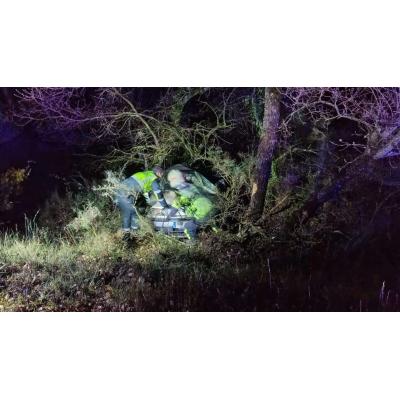Muere en Allín un conductor de Pamplona tras una salida de vía con despeñamiento