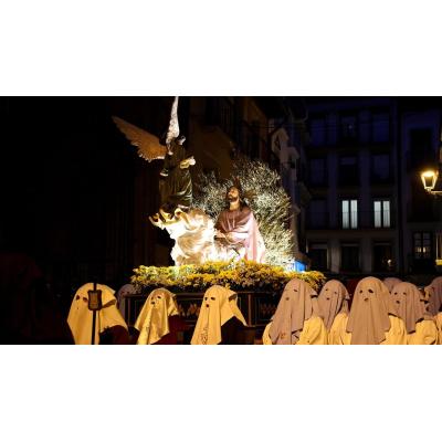 La procesión de la Oración en el Huerto se consolida el Jueves Santo en Estella