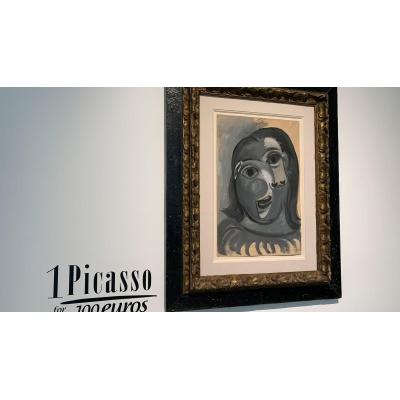 Personas de medio centenar de países optan a un Picasso por 100 euros en un sorteo solidario
