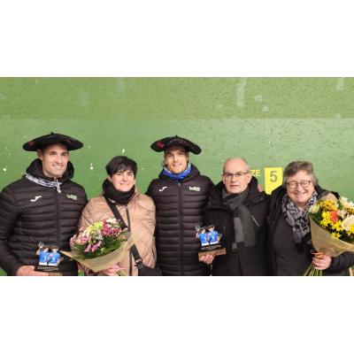 Unai Laso y Jon Ander Albisu, homenajeados en Bizkarreta