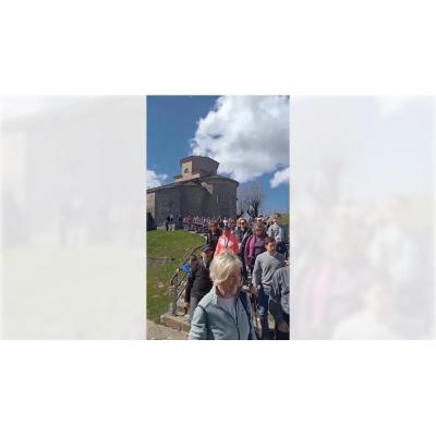Vídeo de la salida del santuario de San Miguel de Aralar