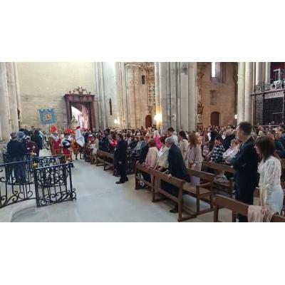 Llegada del Ángel a la Catedral de Tudela