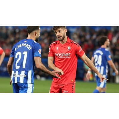 Osasuna se deja dos puntos en Vitoria ante el Alavés en su pelea por Europa (2-2)