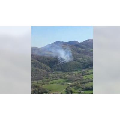 Controlado un incendio de vegetación en Erratzu (Baztan)