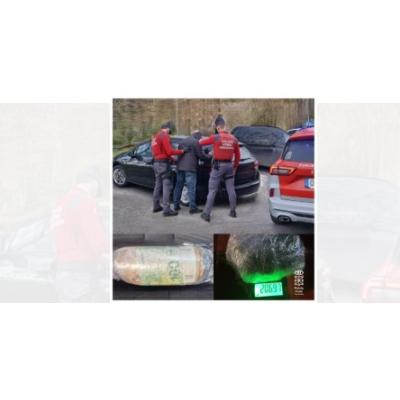 Una noche de huida a pie a orillas del Bidasoa tras abandonar una maleta llena de hachís y marihuana